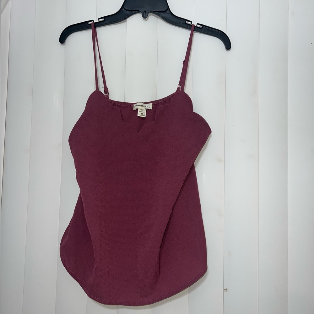 Purple/maroon Monteau dress shirt. Size medium